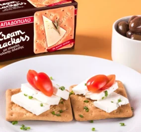 image for Γρήγορο, μεσογειακό γεύμα με Cream Crackers με Σίκαλη Ολικής Άλεσης