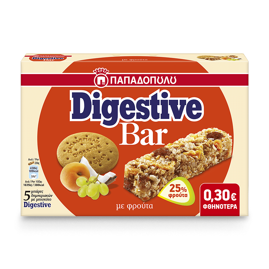 Image of Digestive Bar με φρούτα