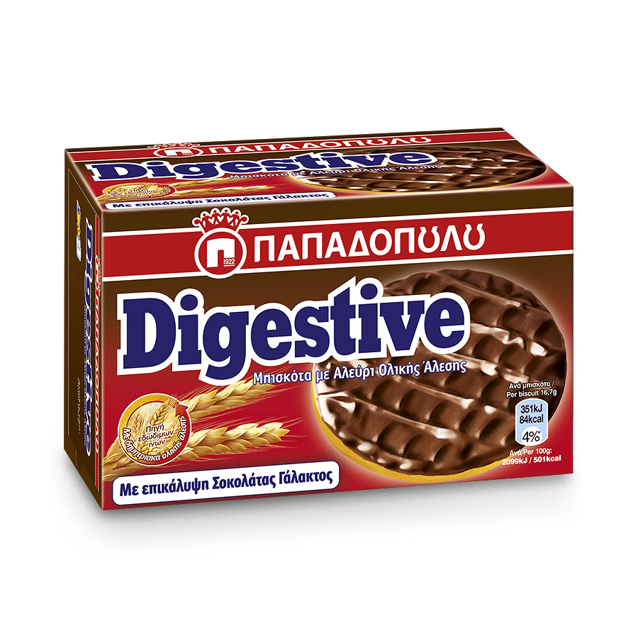 Image of Digestive with milk chocolate