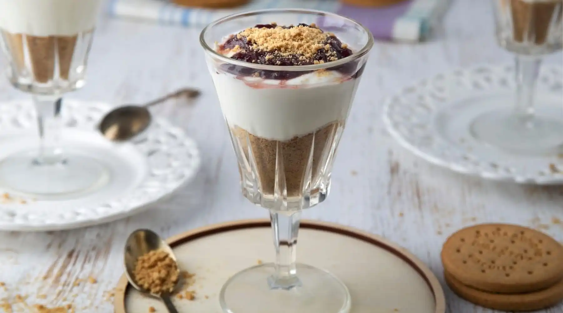  Image for Cheesecake ως σνακ της στιγμής με Digestive χωρίς ζάχαρη