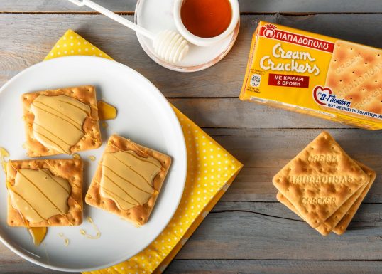 image for Γλυκό σνακ με Cream Crackers με β-γλυκάνη και ταχίνι