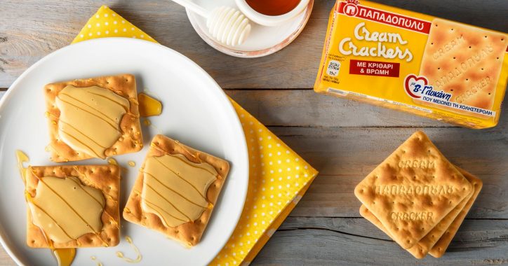 image for Γλυκό σνακ με Cream Crackers με β-γλυκάνη και ταχίνι