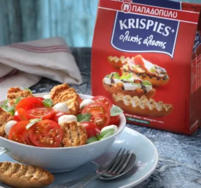 image for Σαλάτα Caprese με KRISPIES Παπαδοπούλου ολικής άλεσης