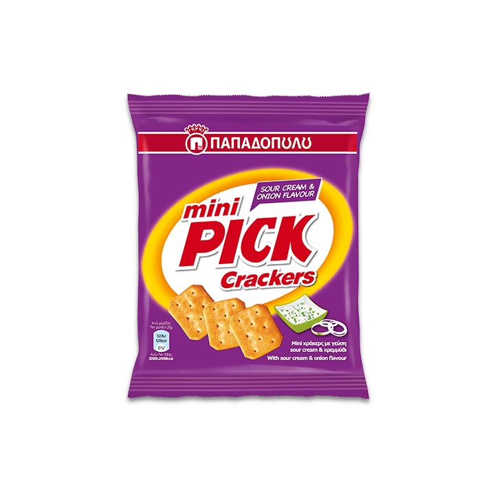 Product Image of Mini Pick Crackers με γεύση sour cream & onion