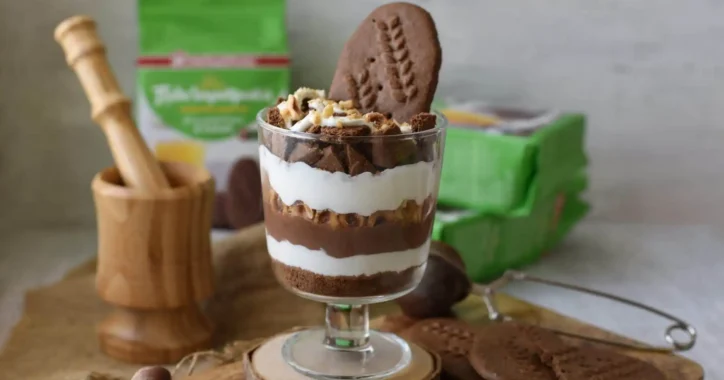 image for Trifle με ΠολυΔημητριακά μπισκότα Παπαδοπούλου με κακάο χωρίς ζάχαρη