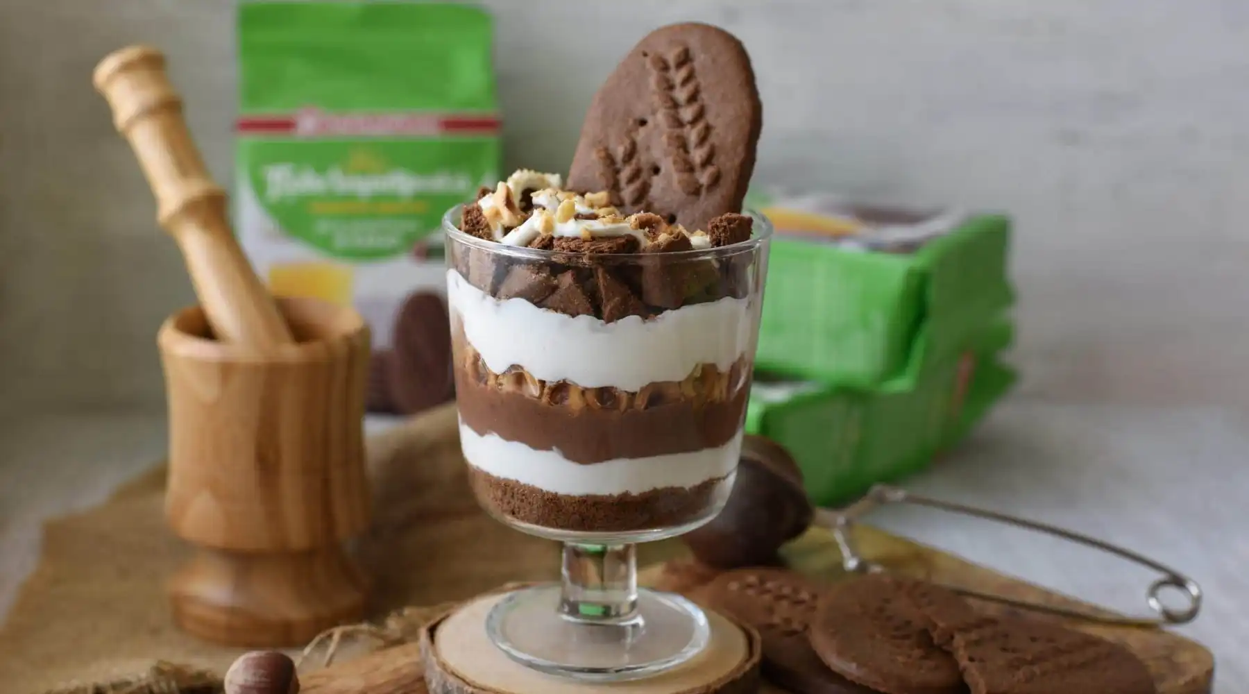 Featured image for Trifle με ΠολυΔημητριακά μπισκότα Παπαδοπούλου με κακάο χωρίς ζάχαρη