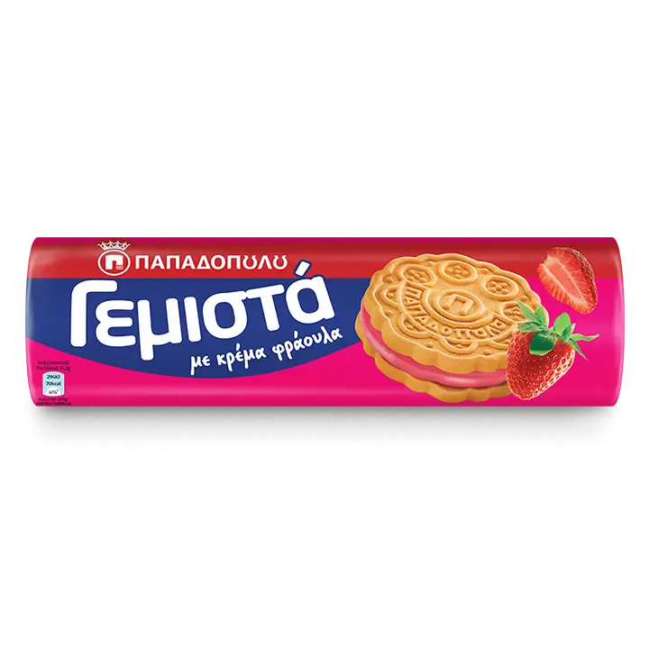 Product Image of Sandwich biscuits with strawberry cream