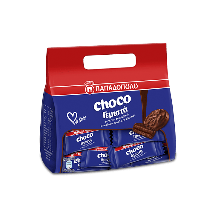 Image of ChocoΓεμιστά με γεύση σοκολάτα και επικάλυψη σοκολάτας γάλακτος