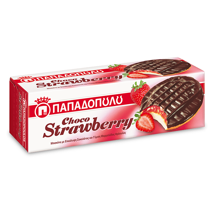 Image of Choco Strawberry with dark chocolate & strawberry filling