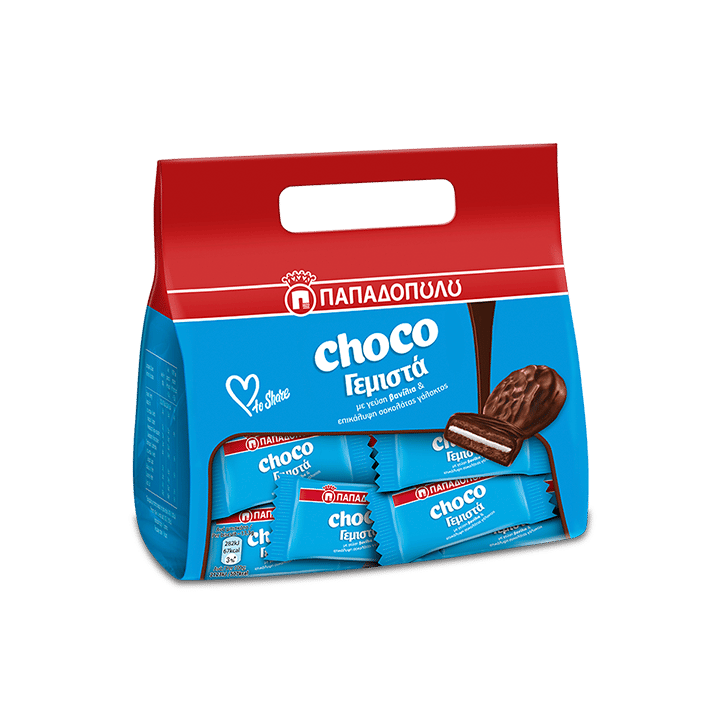 Image of ChocoΓεμιστά με γεύση βανίλια και επικάλυψη σοκολάτας γάλακτος