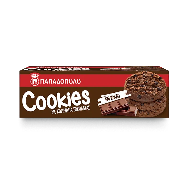 Image of Cookies with cocoa & chocolate pieces