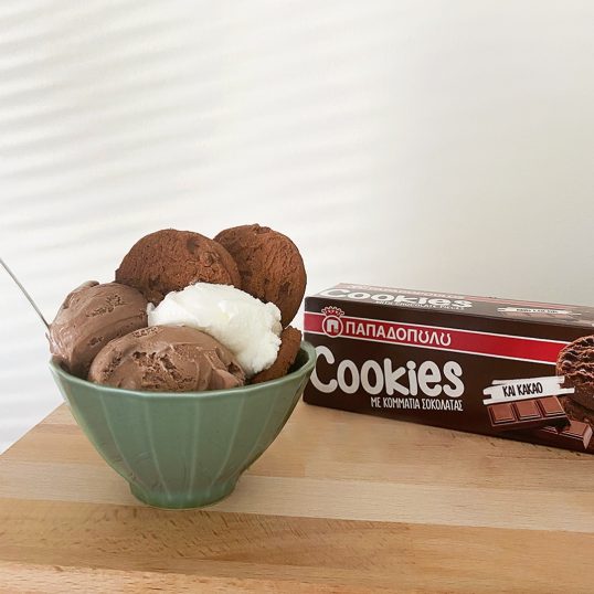image for Cookies Παπαδοπούλου πάνω στο παγωτό… μμμ!
