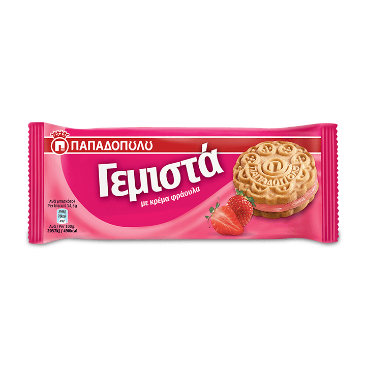 Product Image of Sandwich biscuits with strawberry cream