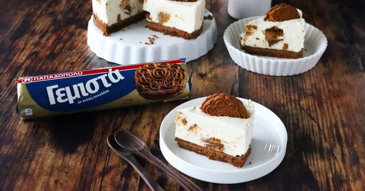 image for Cheesecake με μπισκότα Παπαδοπούλου Γεμιστά με γεύση Σοκολάτα