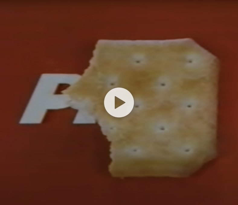 Papadopoulos Pick Crackers commercial from the 1980s; “Our very own cracker”