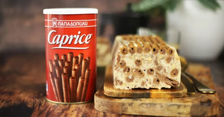 image for Κορμός λευκής σοκολάτας με Caprice Παπαδοπούλου