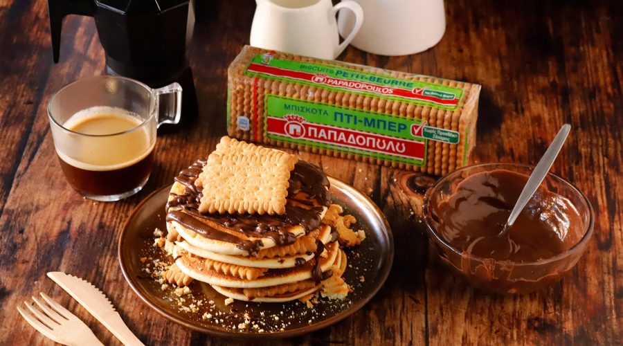 Top slider image for Pancakes χωρίς ζάχαρη με ταχίνι κακάο και Πτι-Μπερ χωρίς προσθήκη ζάχαρης