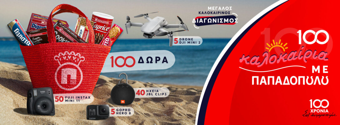 Banner for 100 Καλοκαίρια με Παπαδοπούλου