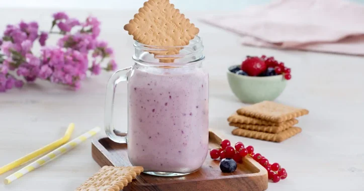 image for Δροσιστικό smoothie με Πτι Μπερ και κόκκινα φρούτα