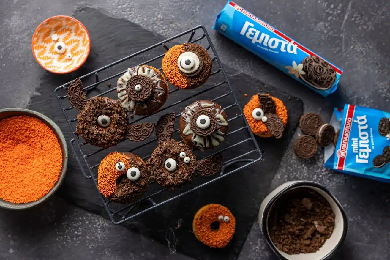 Top slider image for Halloween Donuts Φούρνου με Γεμιστά Βανίλια