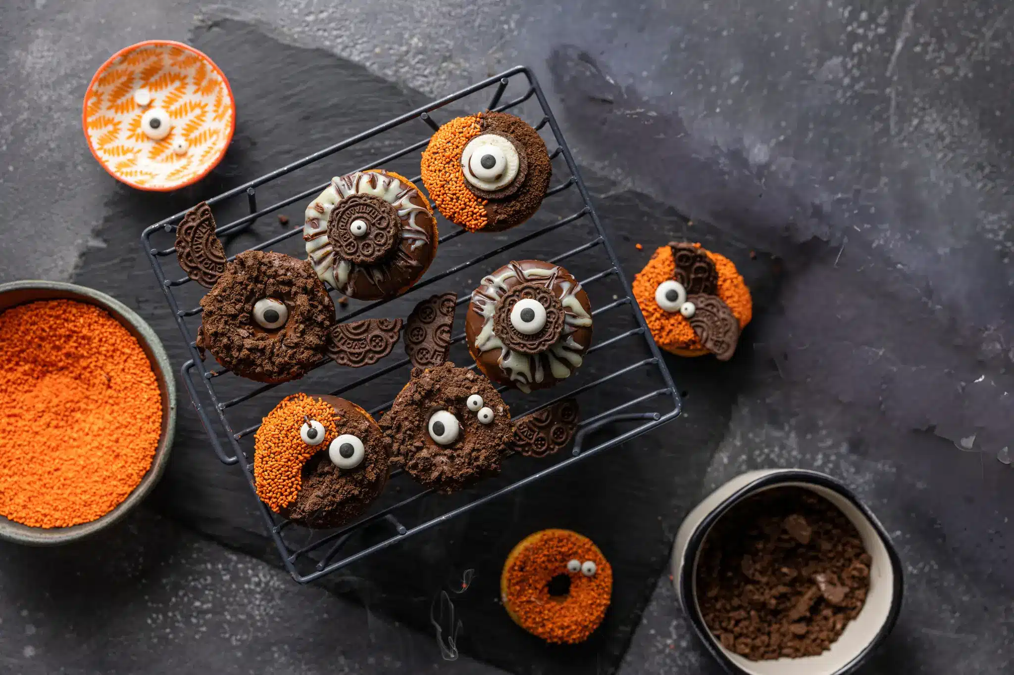 image for Halloween Donuts Φούρνου με Γεμιστά Βανίλια