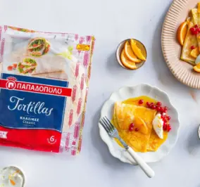 Recipe for Εύκολες Crepe Suzette με Tortillas Παπαδοπούλου