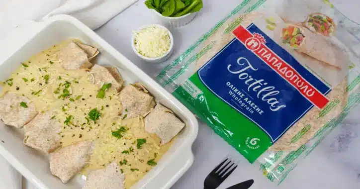 image for Enchiladas με σπανάκι και μανιτάρια