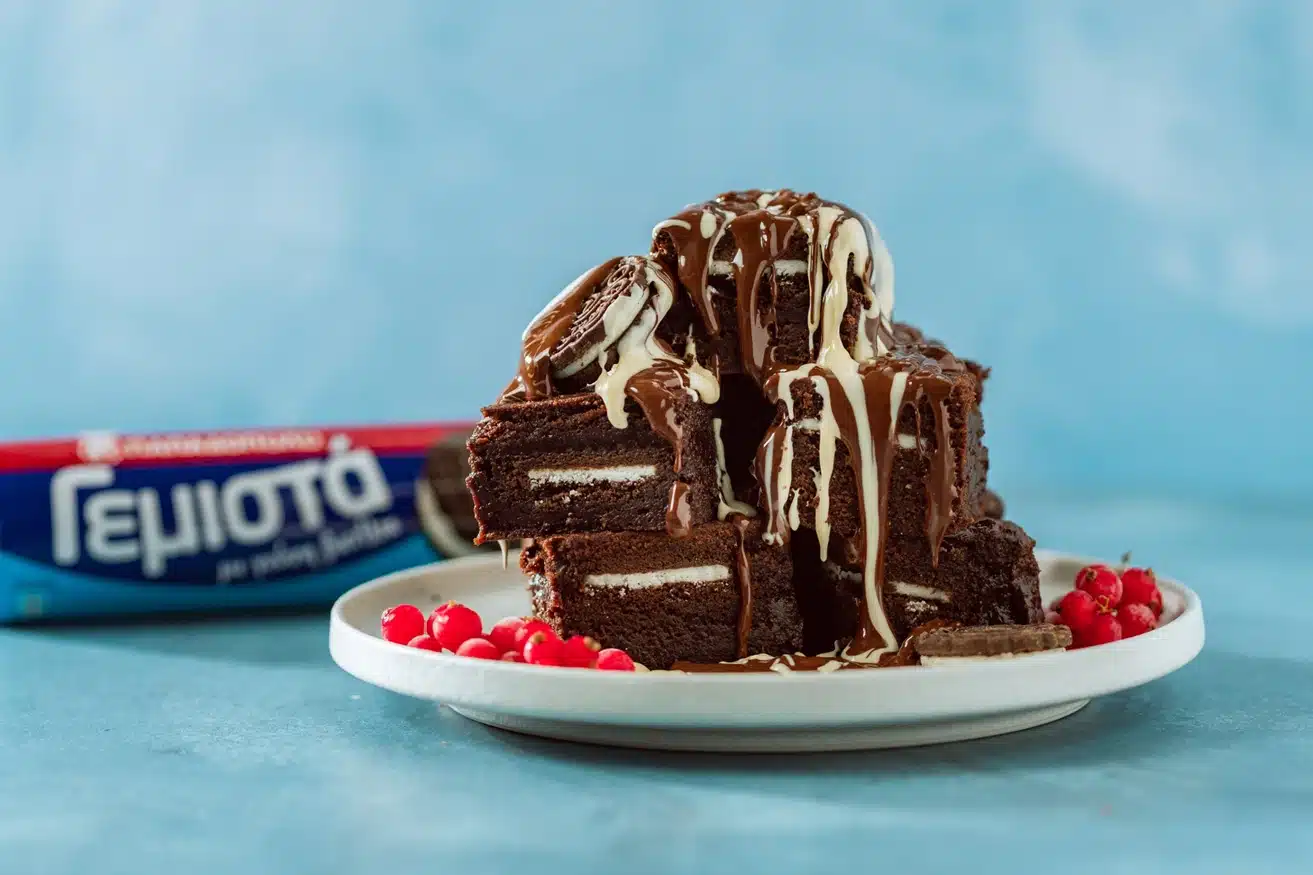 Top slider image for Brownies με Γεμιστά Βανίλια και διπλή σοκολάτα