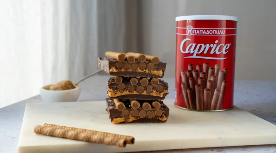 Top slider image for Γεμιστή σοκολάτα με Caprice και φιστικοβούτυρο