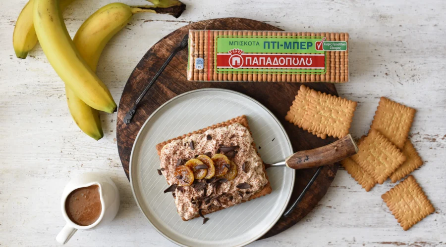 Top slider image for Γρήγορο banoffee με Πτι Μπερ σε τοστιέρα