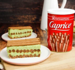 Banner for Τιραμισού με φιστίκι και Caprice Παπαδοπούλου
