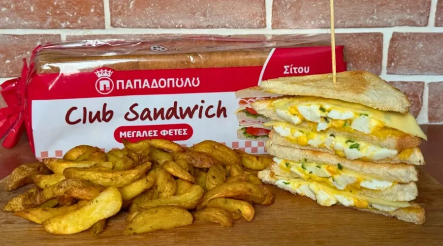 Top slider image for Club Sandwiches με Ψωμί Παπαδοπούλου και Αυγοσαλάτα
