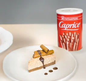 Banner for No-Bake Cheesecake με Caprice Παπαδοπούλου