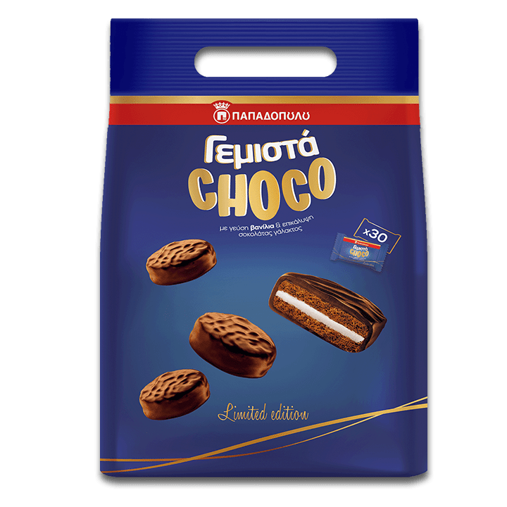 Image of ChocoΓεμιστά με γεύση βανίλια & επικάλυψη σοκολάτας γάλακτος