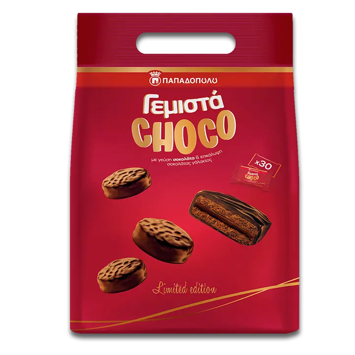 Image of ChocoΓεμιστά με γεύση σοκολάτα & επικάλυψη σοκολάτας γάλακτος